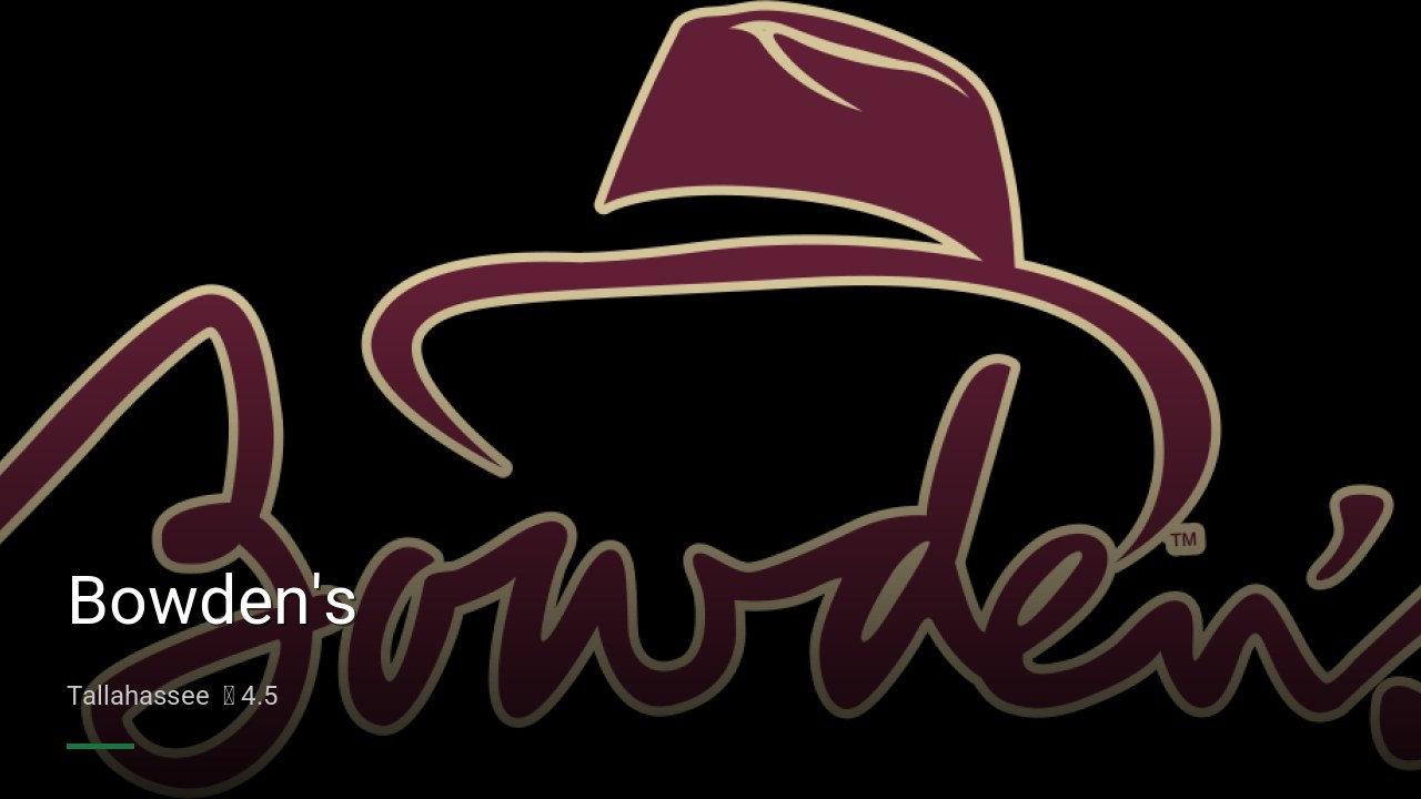 Bowden's - Sports Bars in Tallahassee