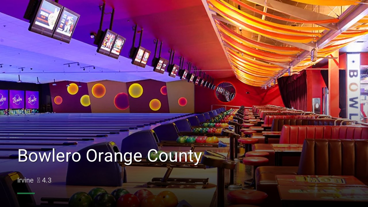 Bowlero Orange County - Sports Bars in Irvine