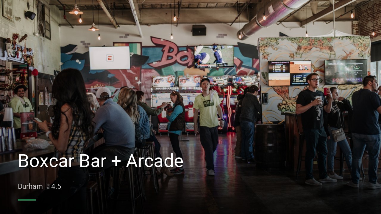 Boxcar Bar + Arcade - Sports Bars in Durham