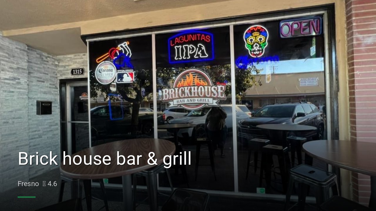 Brick house bar & grill - Sports Bars in Fresno