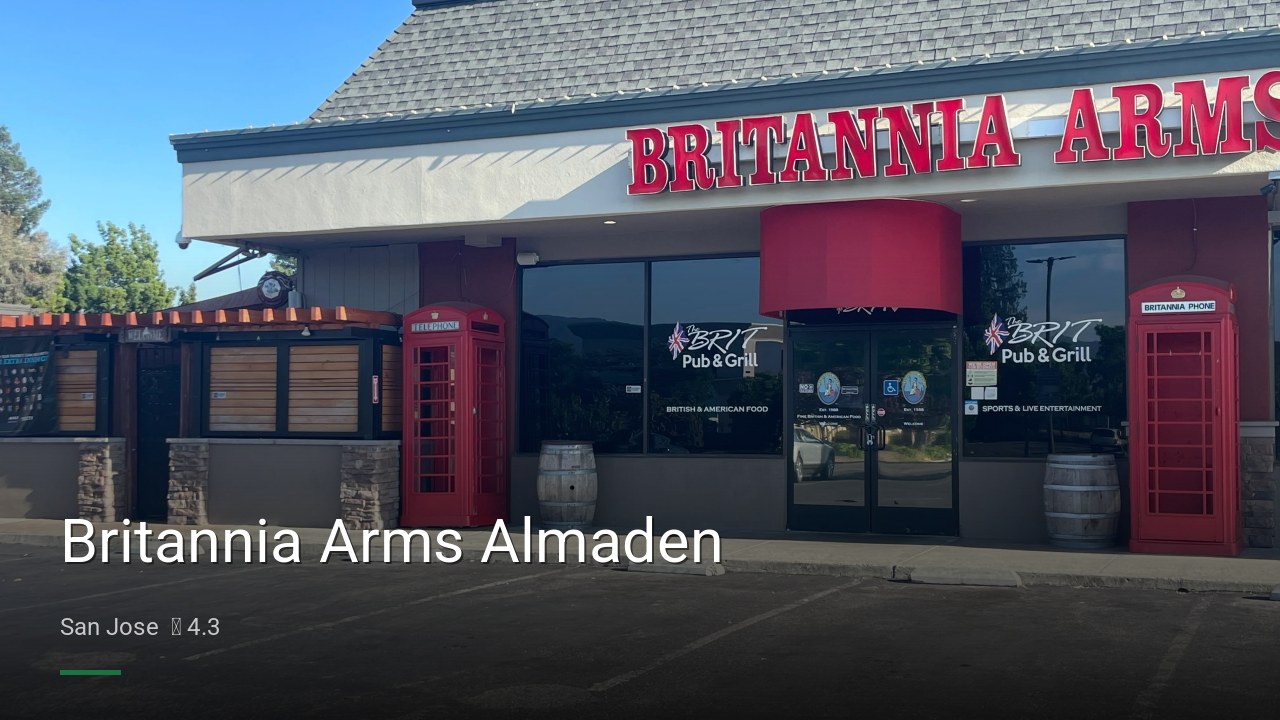 Britannia Arms Almaden - Sports Bars in San Jose