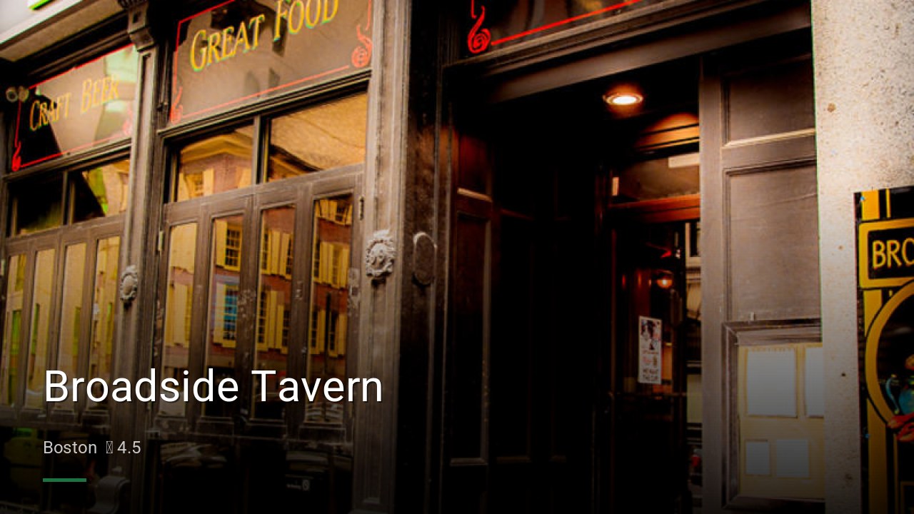 Broadside Tavern - Sports Bars in Boston