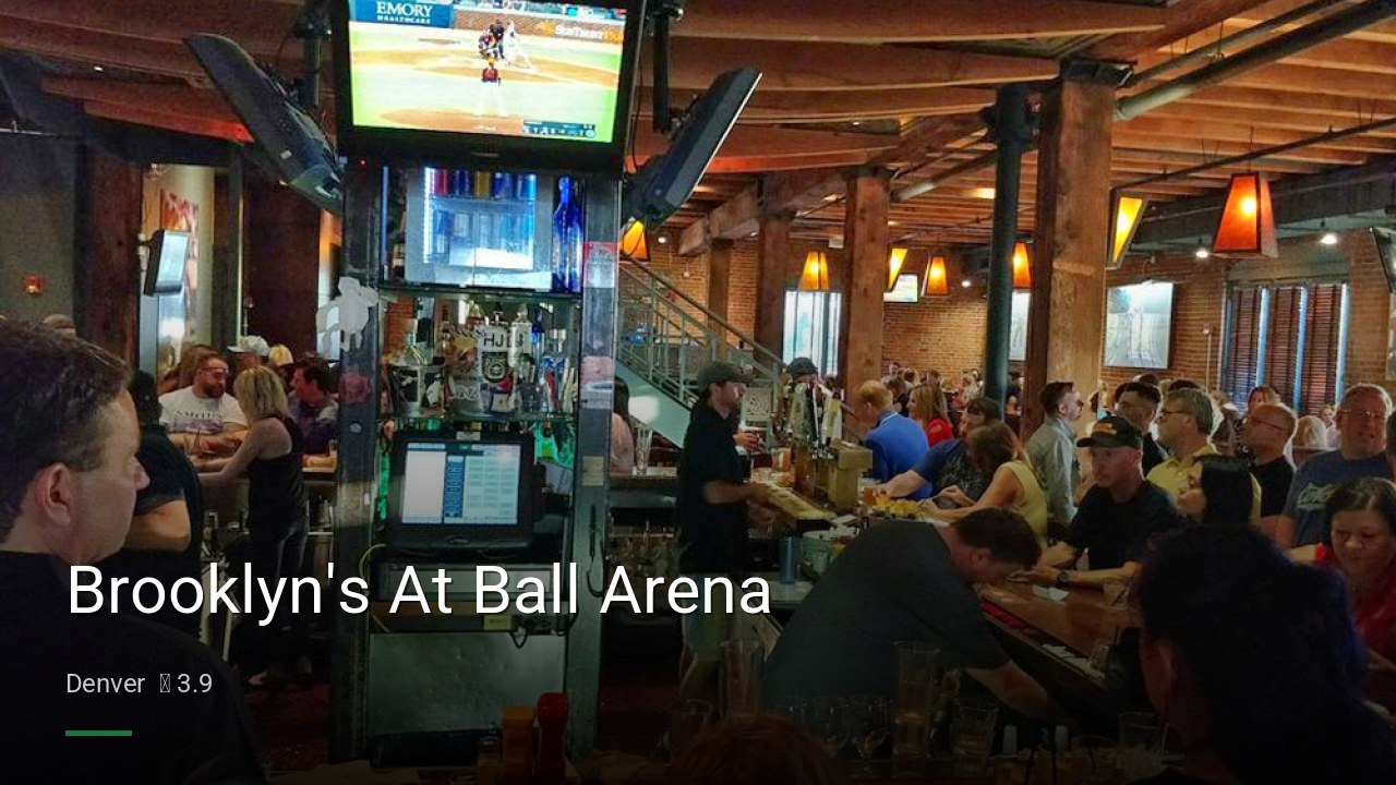 Brooklyn's At Ball Arena - Sports Bars in Denver