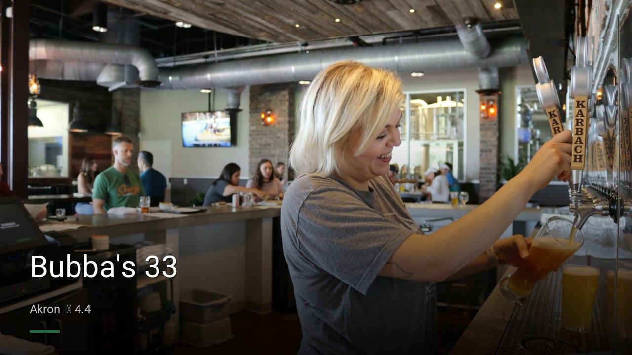 Bubba’s 33 — Sports bars in Akron