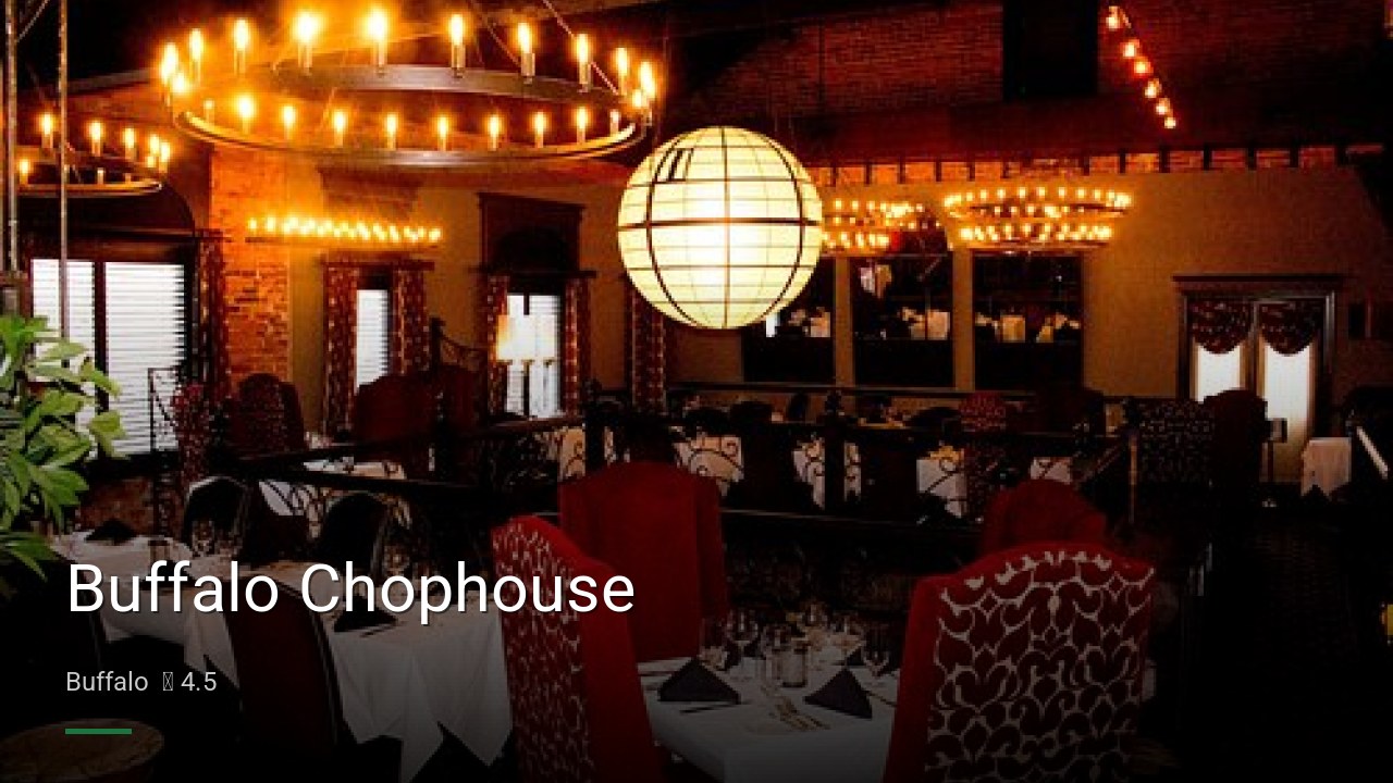 Buffalo Chophouse - Sports Bars in Buffalo