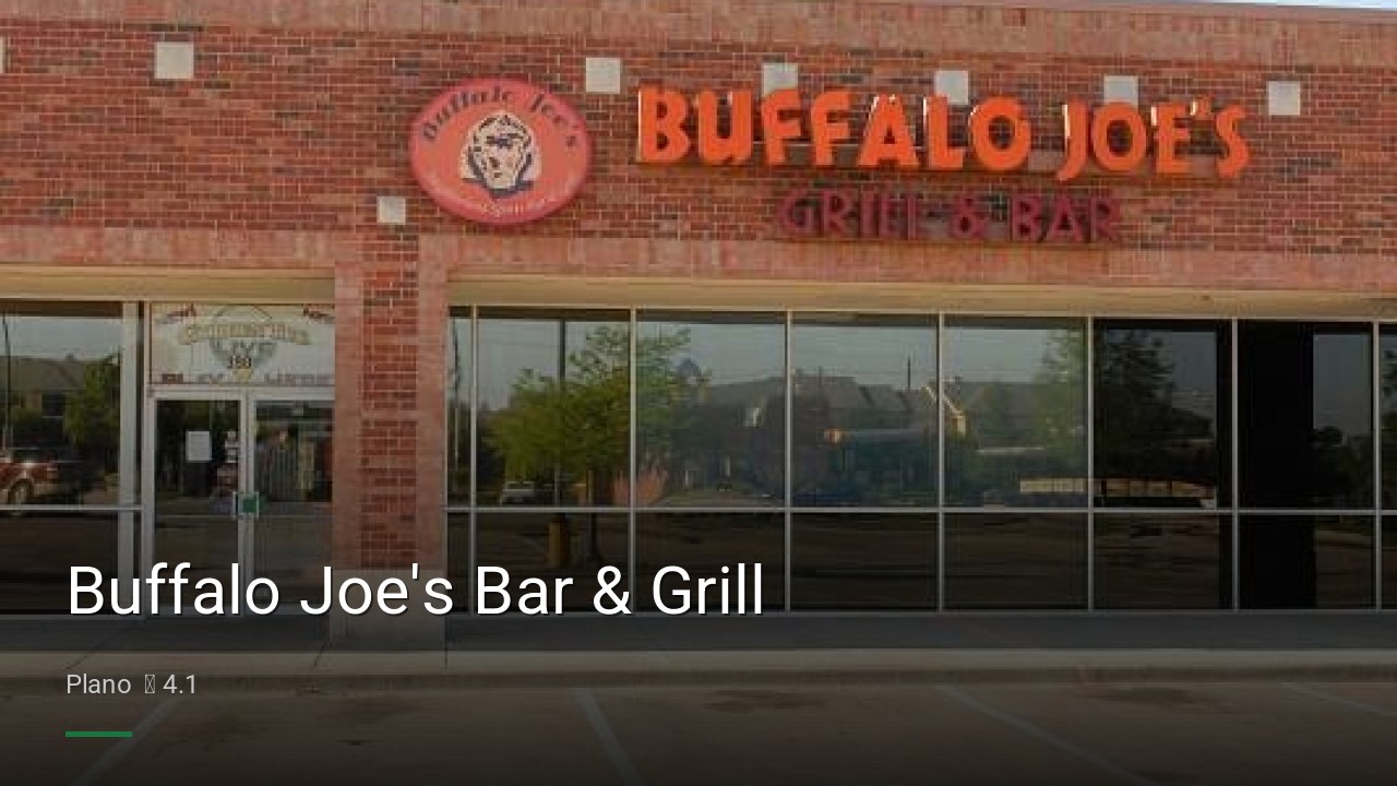 Buffalo Joe's Bar & Grill - Sports Bars in Plano