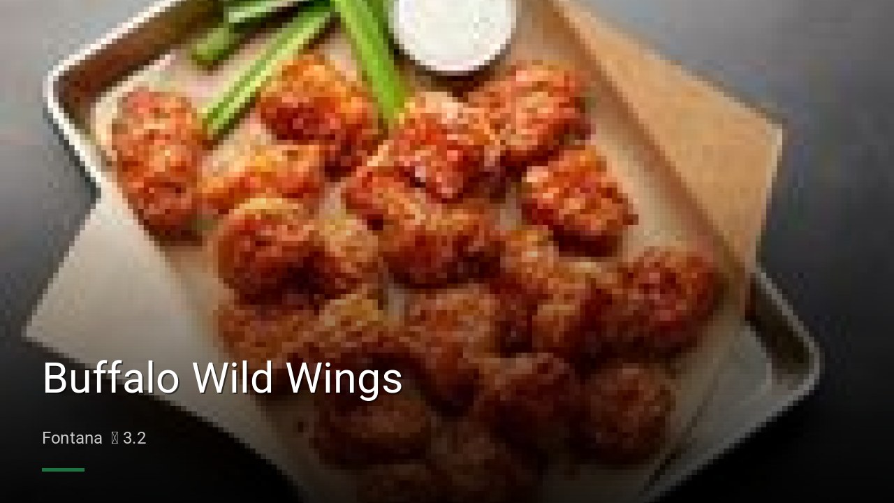 Buffalo Wild Wings - Sports Bars in Fontana