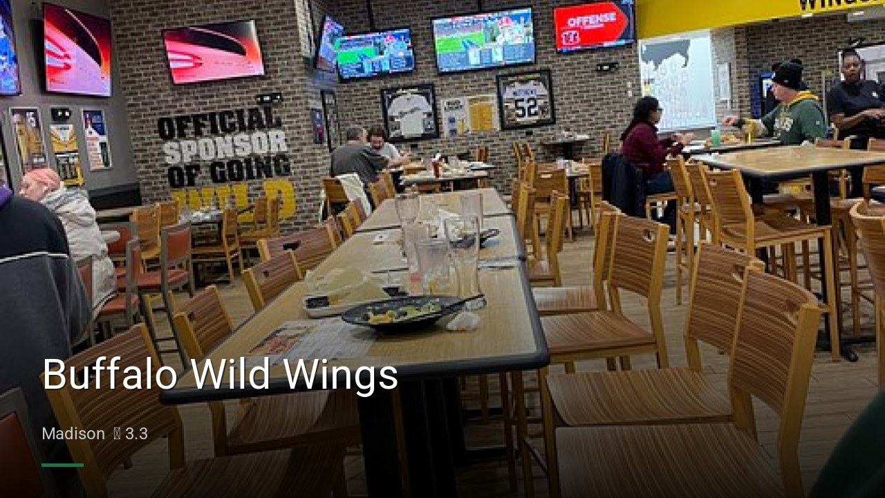 Buffalo Wild Wings - Sports Bars in Madison
