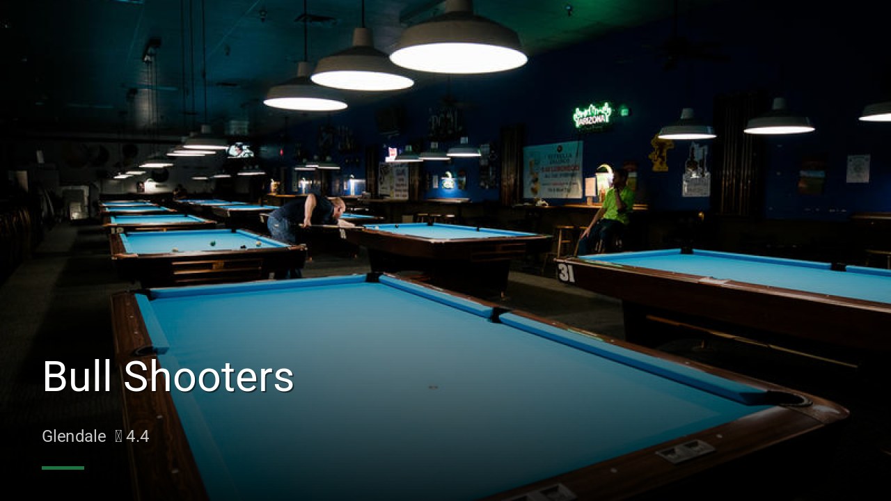 Bull Shooters - Sports Bars in Glendale