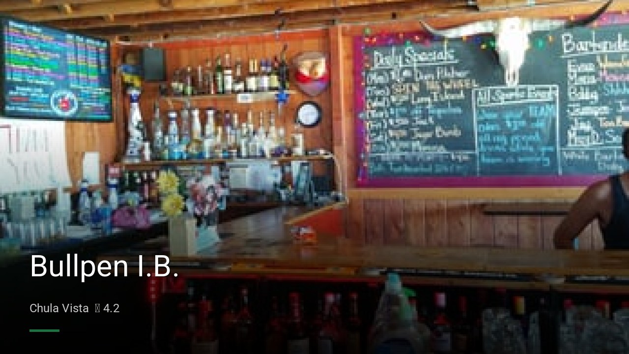 Bullpen I.B. - Sports Bars in Chula Vista