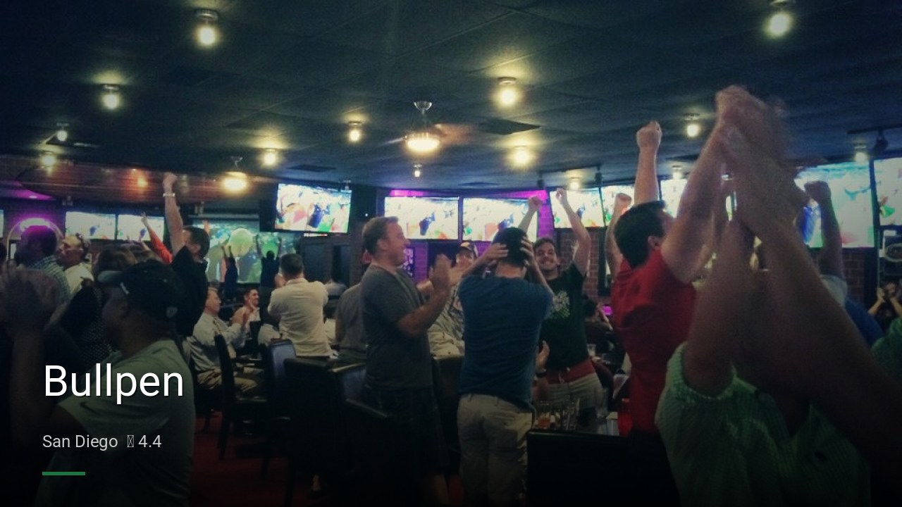 Bullpen - Sports Bars in San Diego