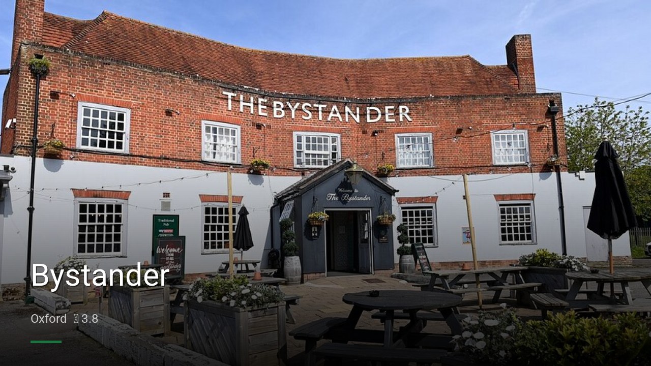 Bystander - Sports Bars in Oxford
