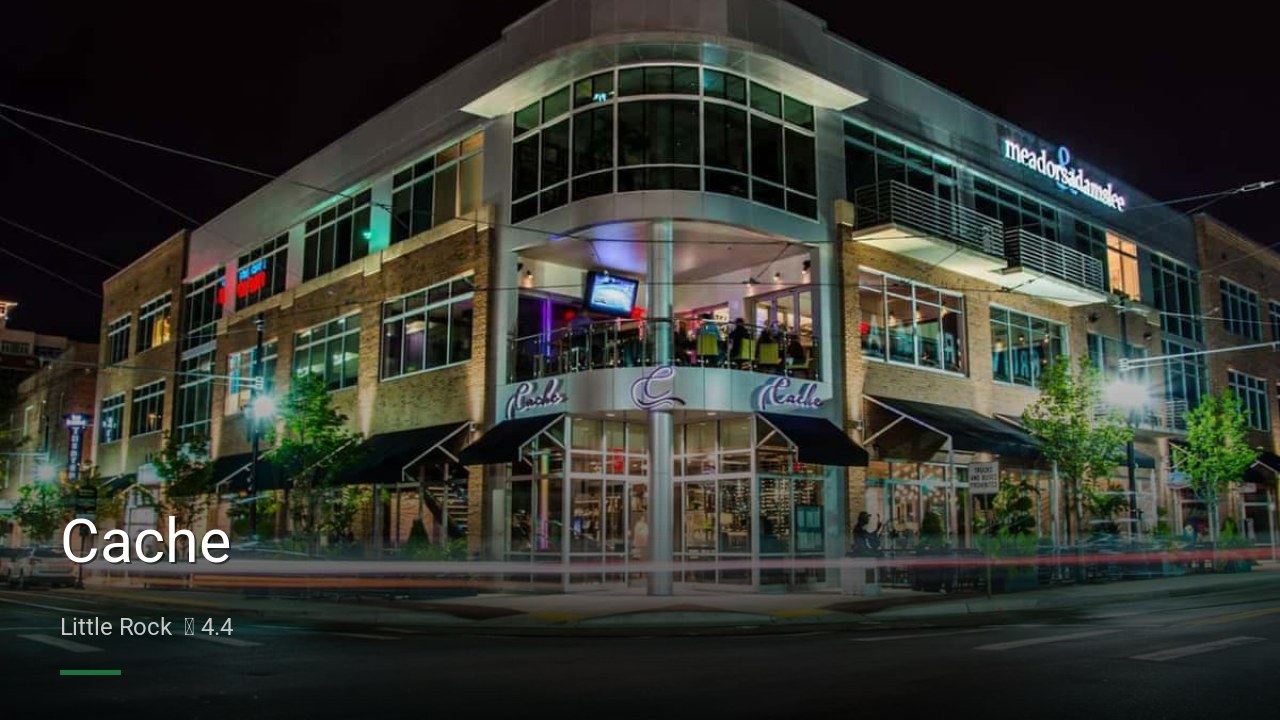 Cache - Sports Bars in Little Rock