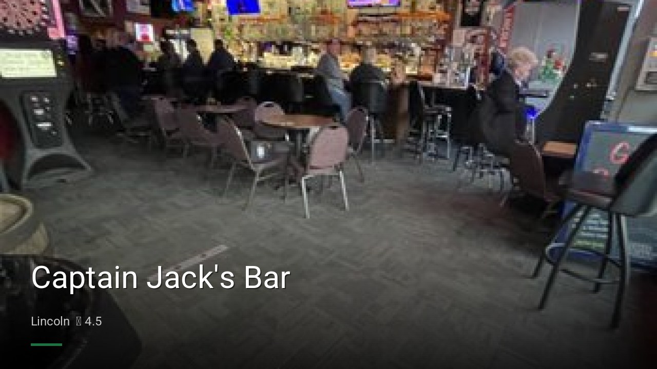 Captain Jack's Bar - Sports Bars in Lincoln