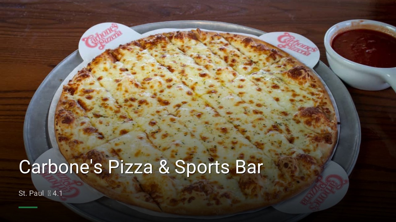 Carbone's Pizza & Sports Bar - Sports Bars in St. Paul