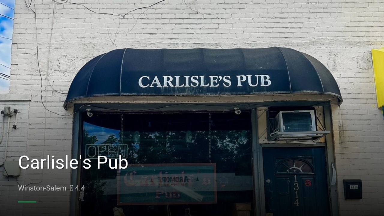 Carlisle's Pub - Sports Bars in Winston-Salem