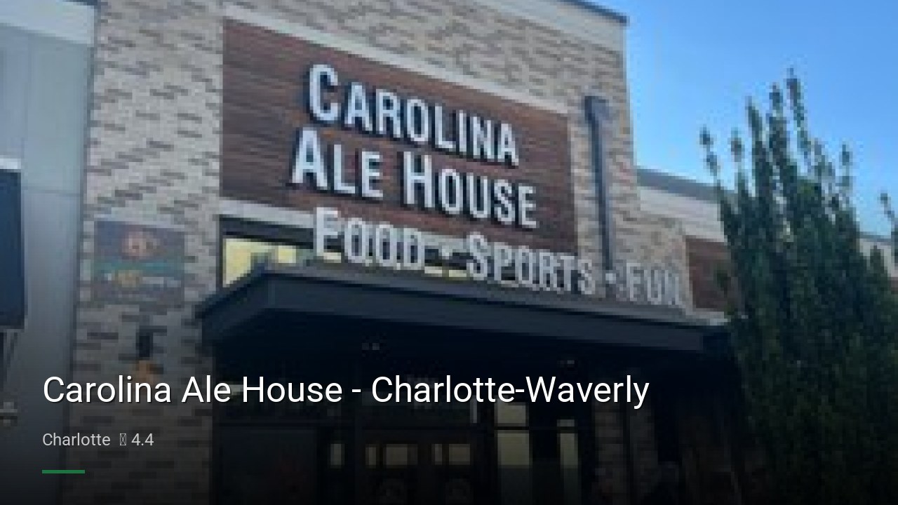 Carolina Ale House - Charlotte-Waverly - Sports Bars in Charlotte