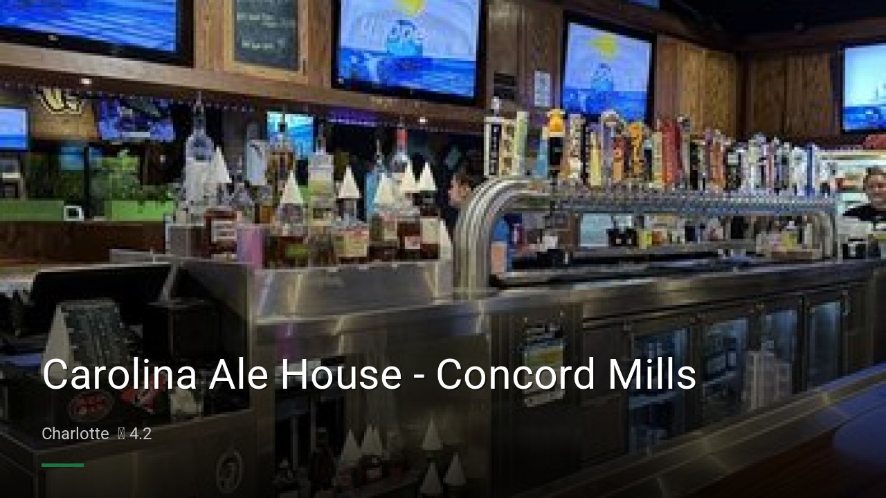 Carolina Ale House - Concord Mills - Sports Bars in Charlotte