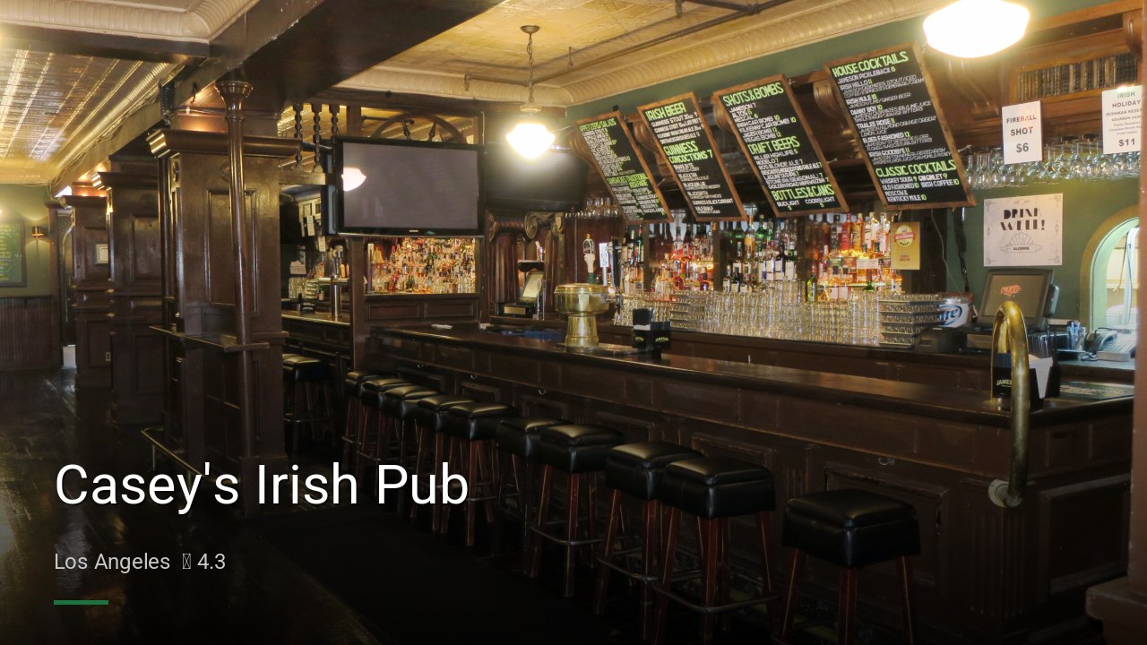 Casey's Irish Pub - Sports Bars in Los Angeles