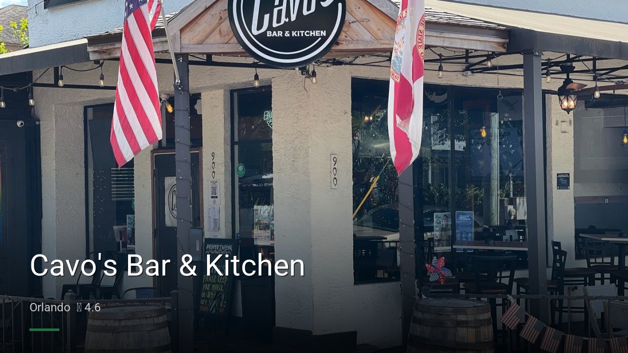 Cavo's Bar & Kitchen - Sports Bars in Orlando
