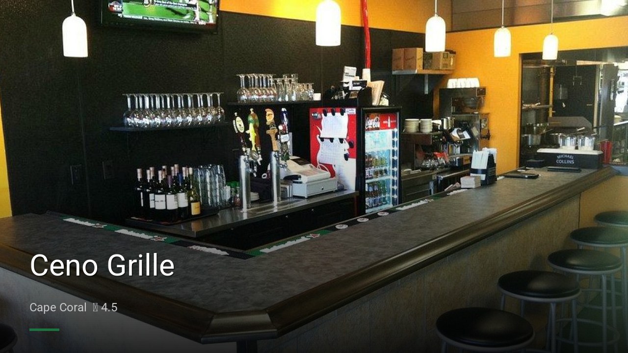 Ceno Grille - Sports Bars in Cape Coral