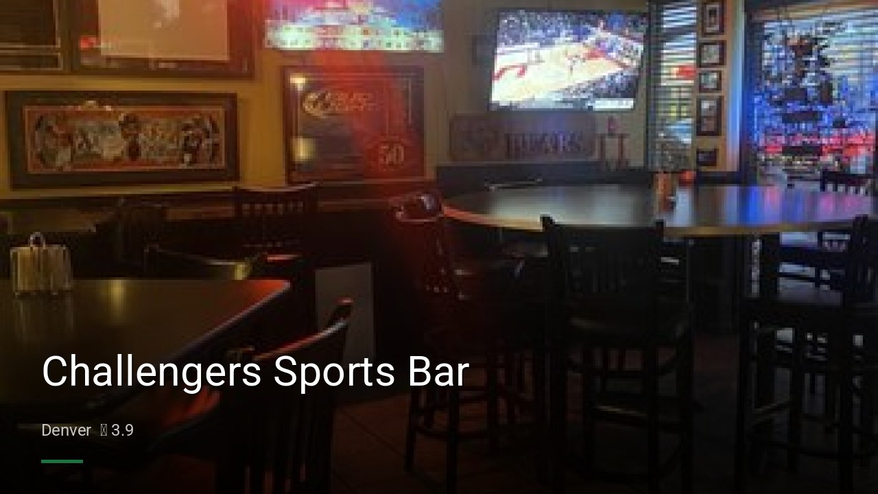 Challengers Sports Bar - Sports Bars in Denver