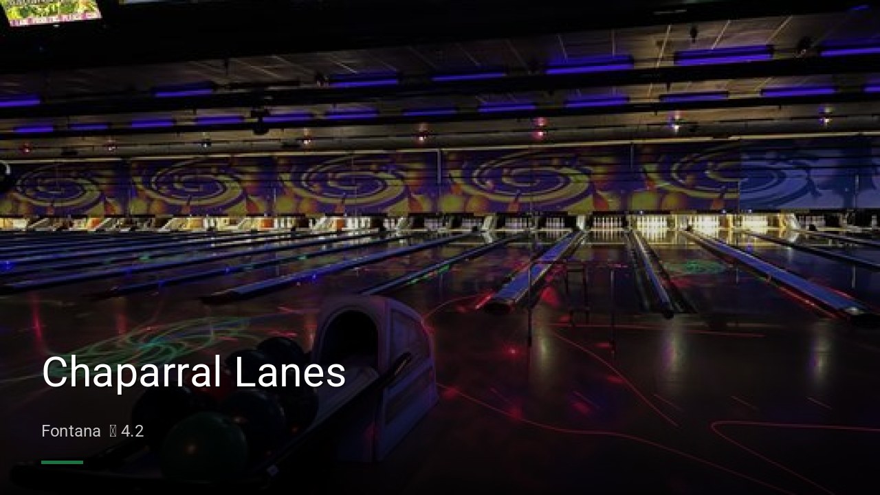 Chaparral Lanes - Sports Bars in Fontana