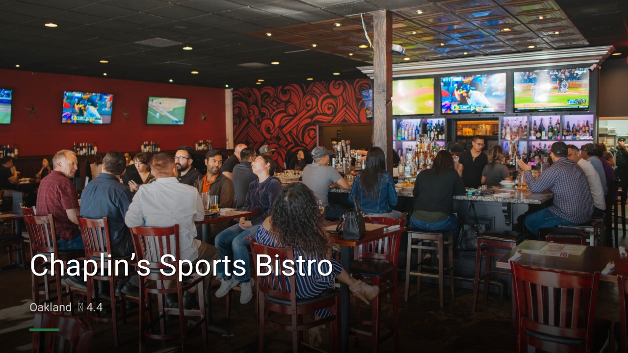 Chaplin’s Sports Bistro - Sports Bars in Oakland
