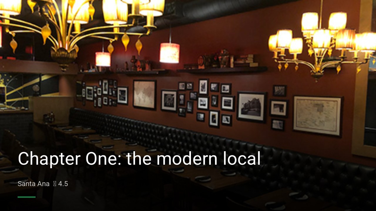Chapter One: the modern local - Sports Bars in Santa Ana