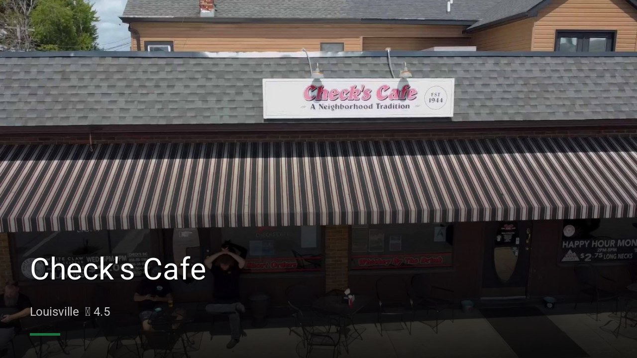Check's Cafe - Sports Bars in Louisville