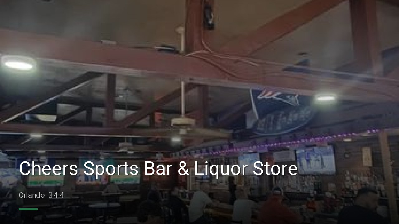 Cheers Sports Bar & Liquor Store - Sports Bars in Orlando