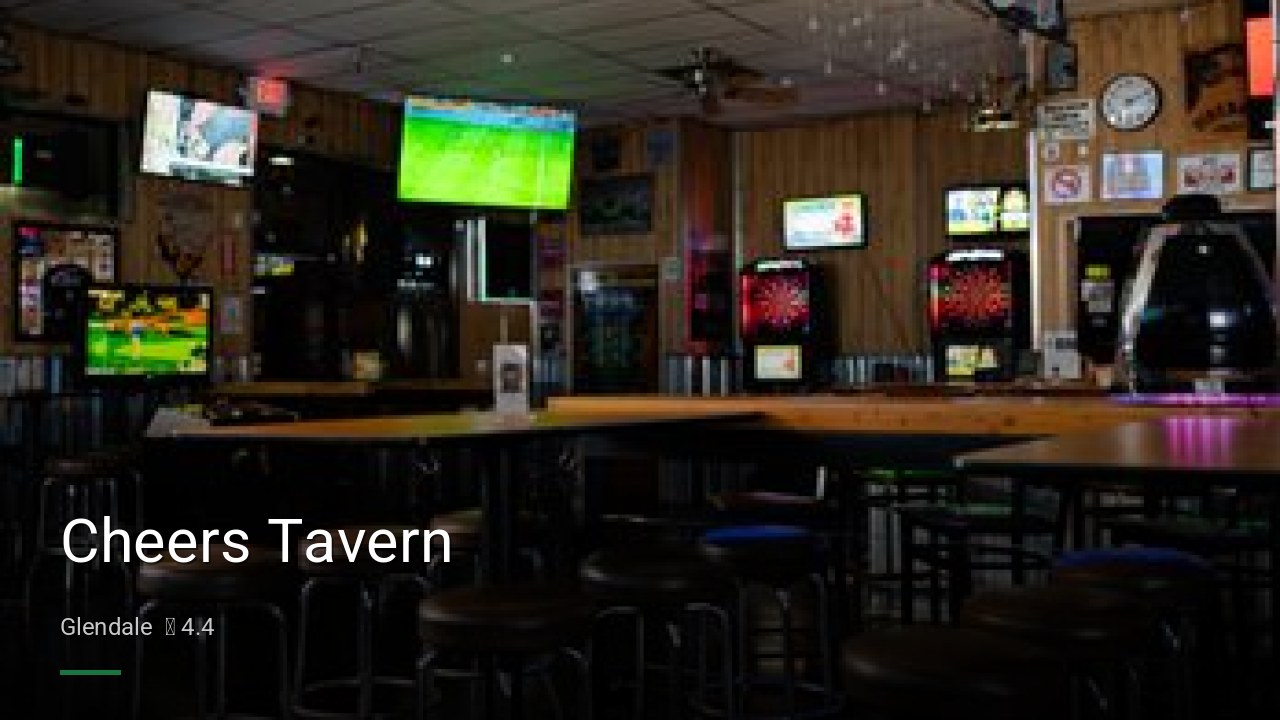 Cheers Tavern - Sports Bars in Glendale