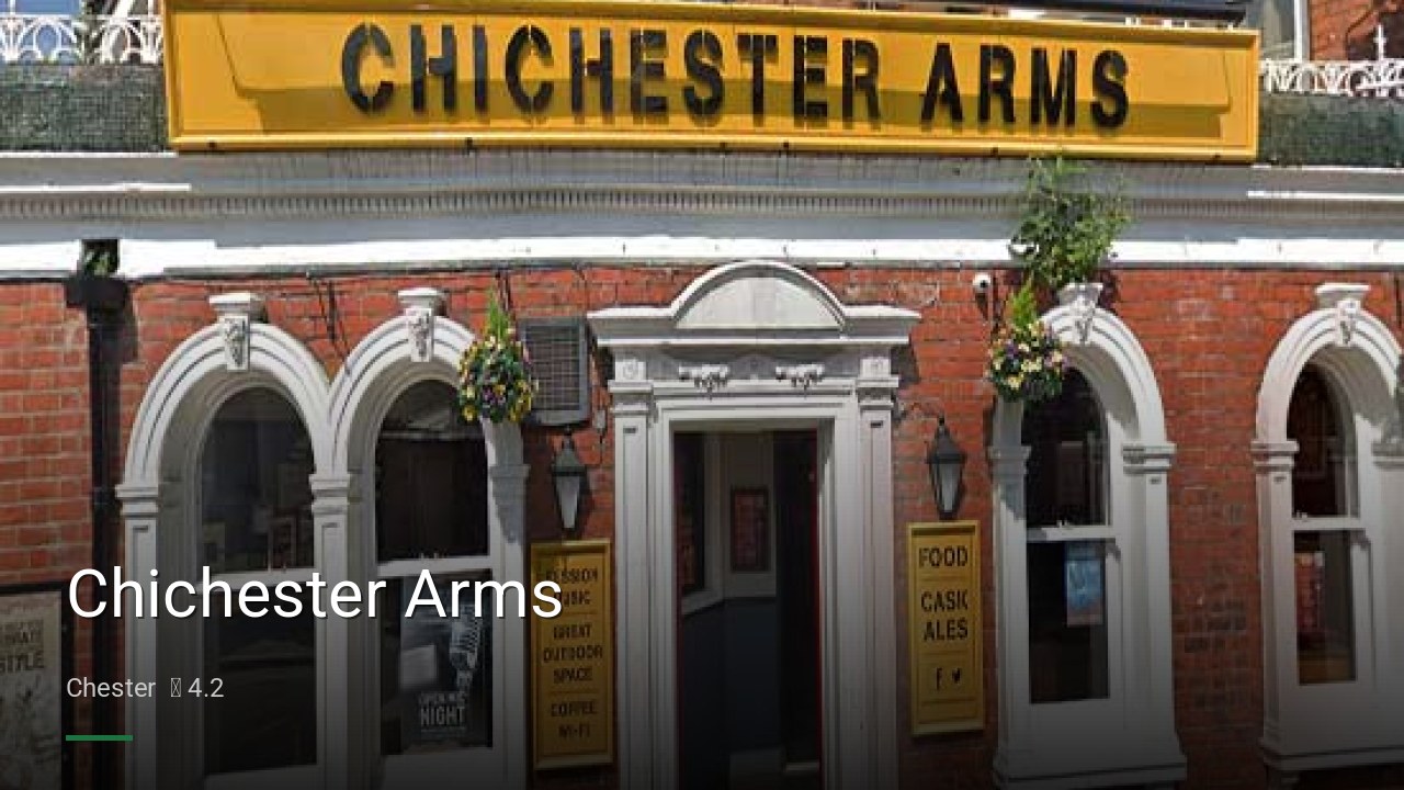 Chichester Arms - Sports Bars in Chester