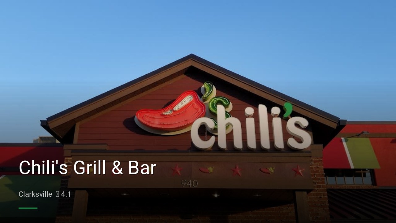 Chili's Grill & Bar - Sports Bars in Clarksville