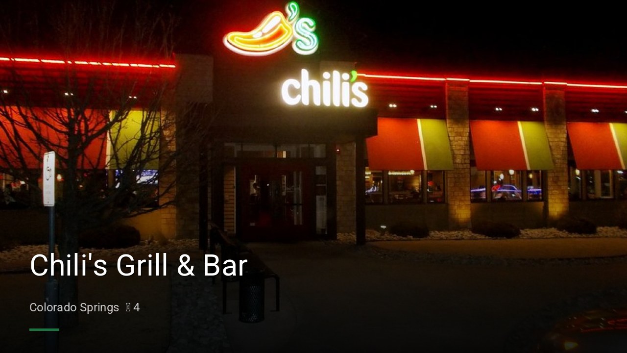 Chili's Grill & Bar - Sports Bars in Colorado Springs