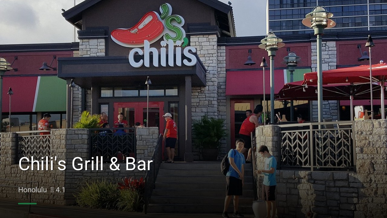 Chili's Grill & Bar - Sports Bars in Honolulu