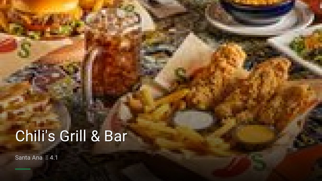 Chili's Grill & Bar - Sports Bars in Santa Ana