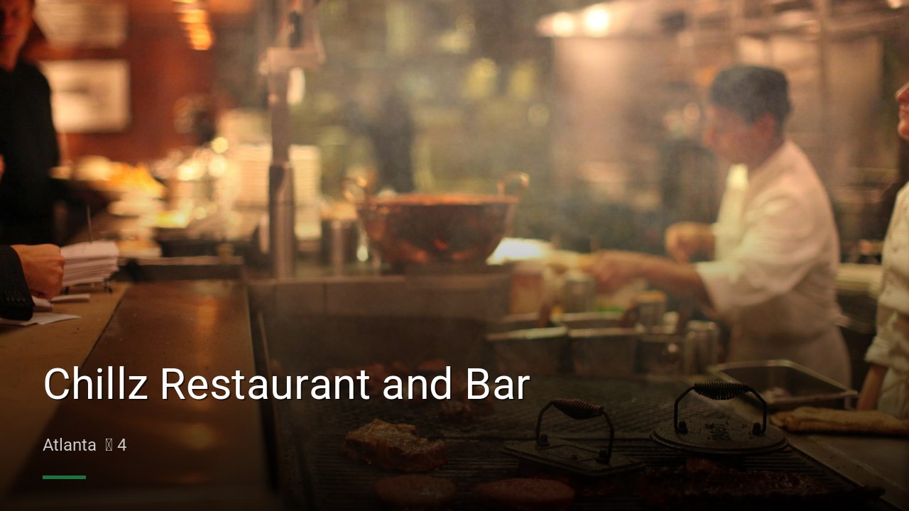 Chillz Restaurant and Bar — Sports bars in Atlanta