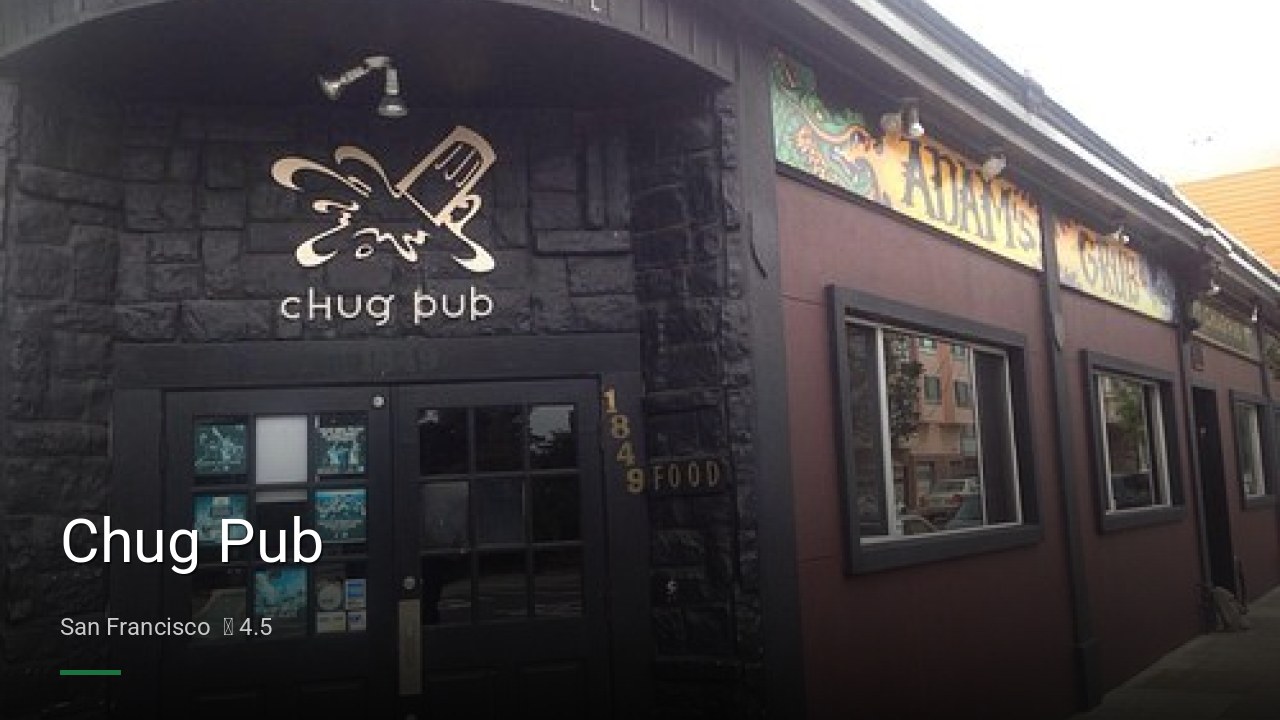 Chug Pub - Sports Bars in San Francisco