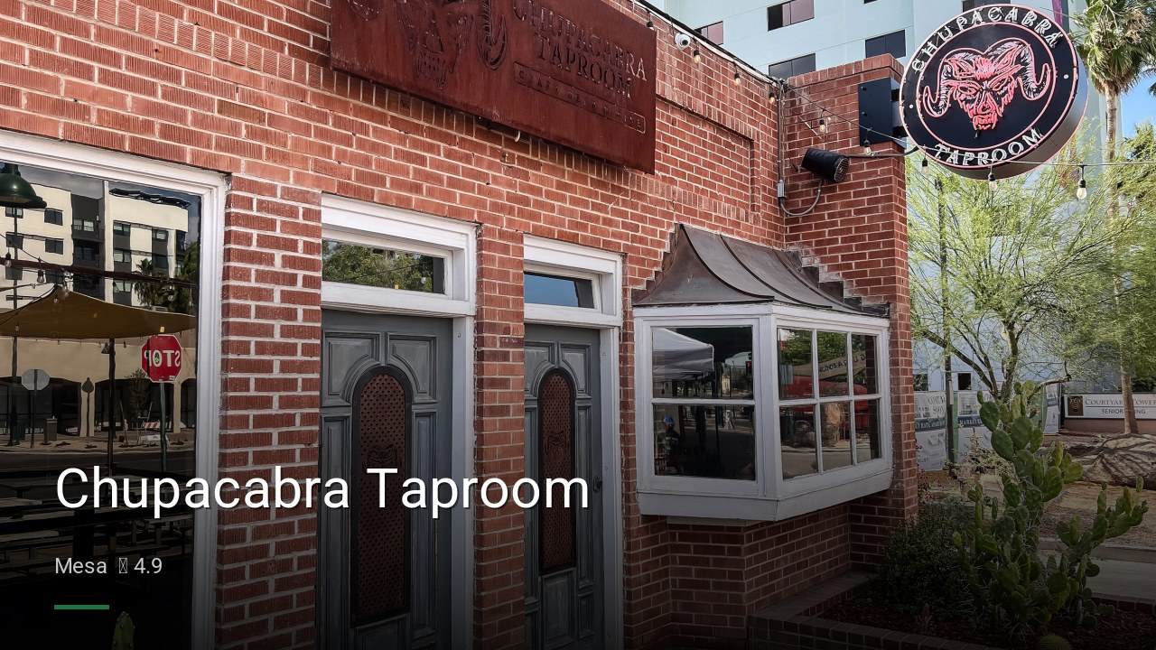 Chupacabra Taproom - Sports Bars in Mesa