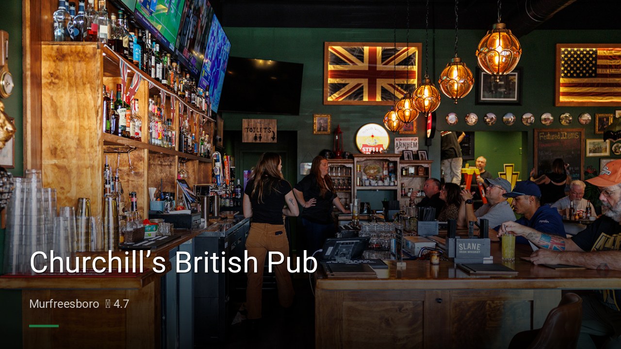 Churchill’s British Pub - Sports Bars in Murfreesboro