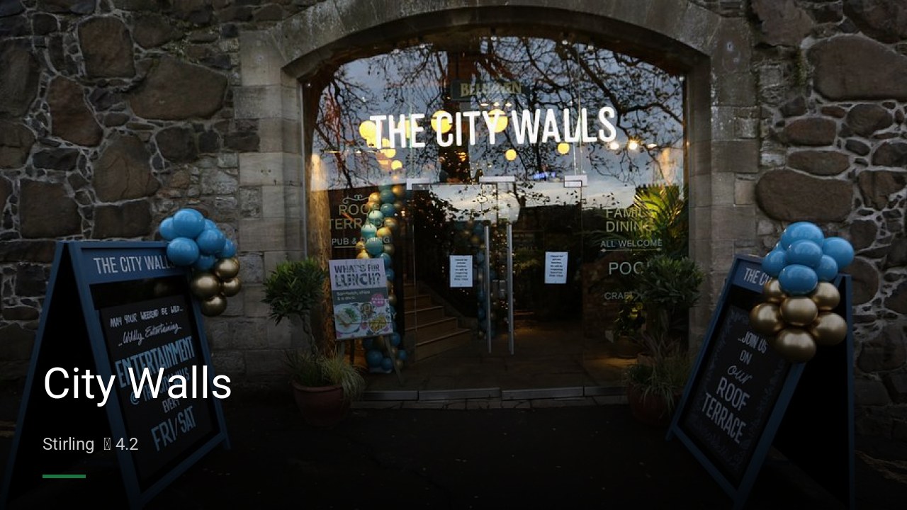 City Walls - Sports Bars in Stirling