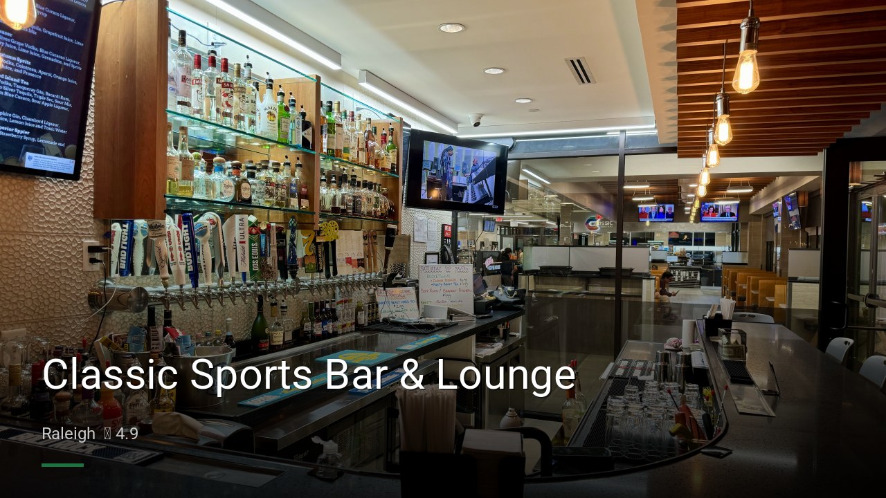 Classic Sports Bar & Lounge - Sports Bars in Raleigh