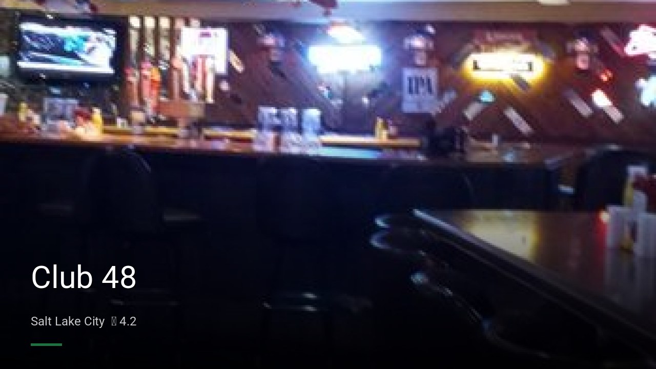 Club 48 - Sports Bars in Salt Lake City