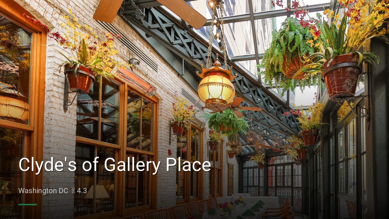 Clyde's of Gallery Place - Sports Bars in Washington DC