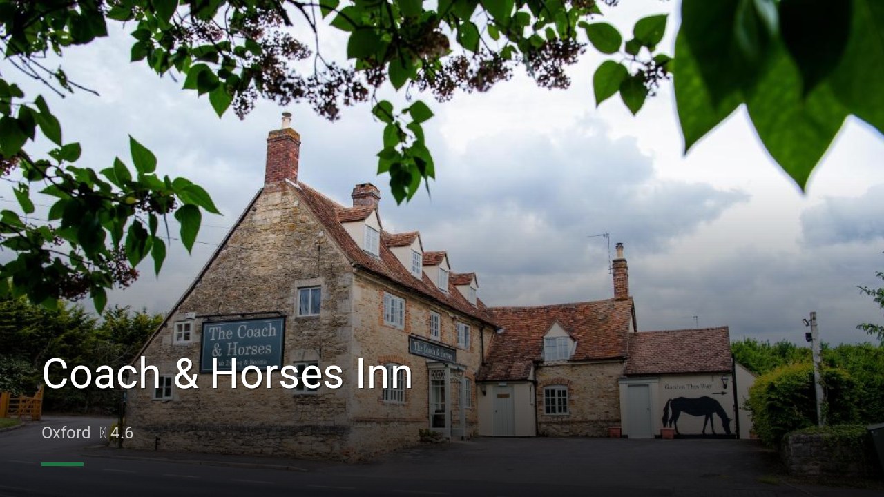 Coach & Horses Inn - Sports Bars in Oxford