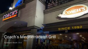Coach’s Mediterranean Grill — Sports bars in Huntington Beach