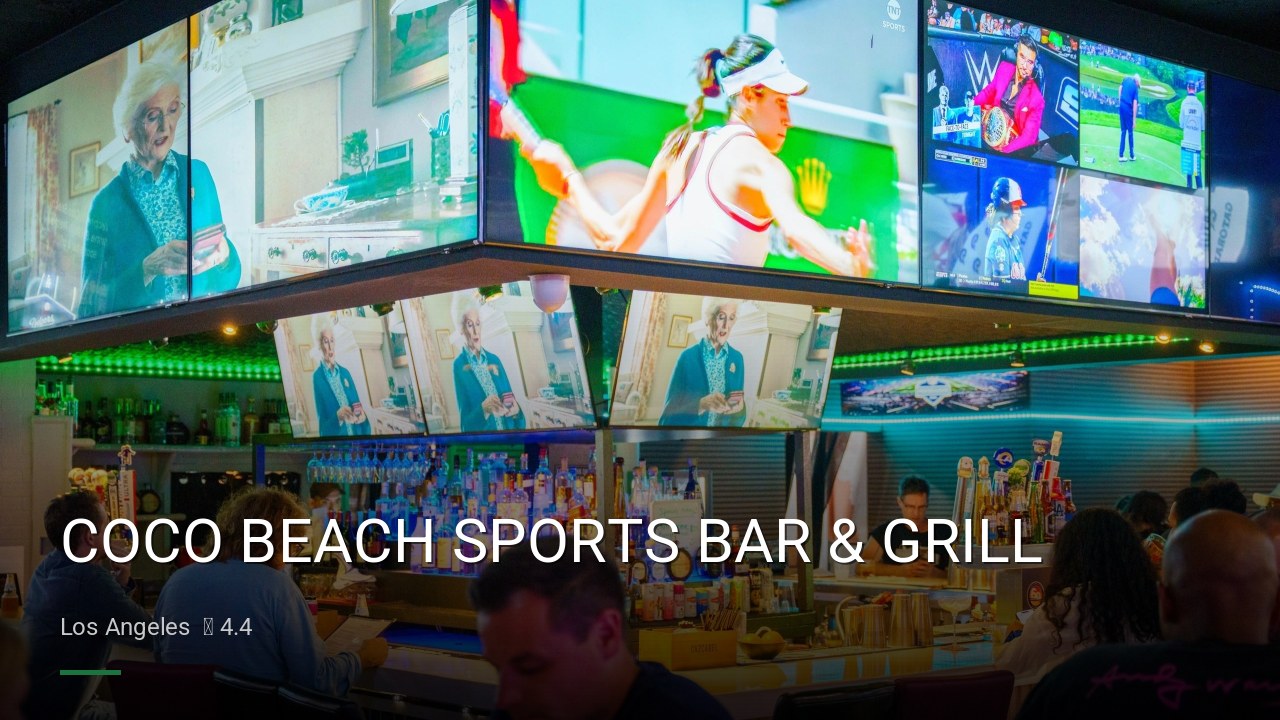 COCO BEACH SPORTS BAR & GRILL - Sports Bars in Los Angeles