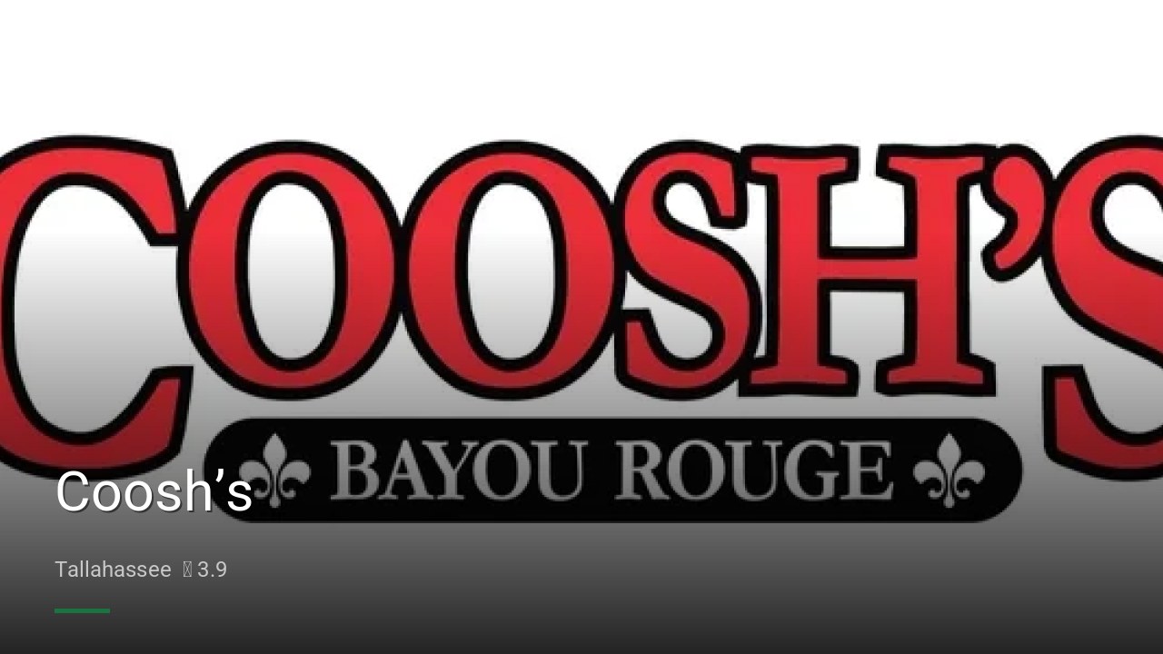 Coosh’s - Sports Bars in Tallahassee