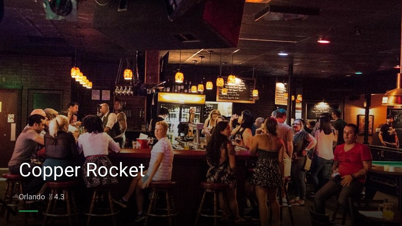 Copper Rocket - Sports Bars in Orlando